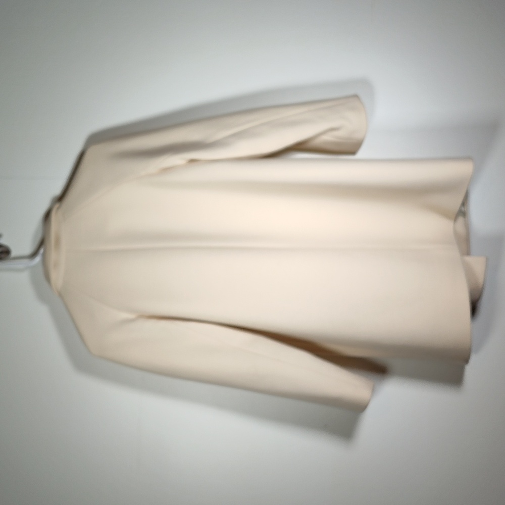J. Crew Double Cloth Italian Wool Ivory Coat 2P - Picture 2 of 14